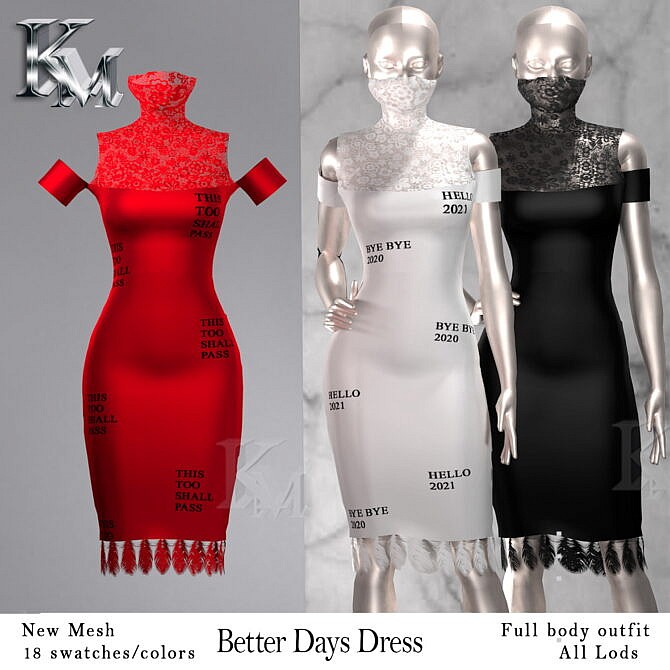 Sims 4 Better Days Dress at KM