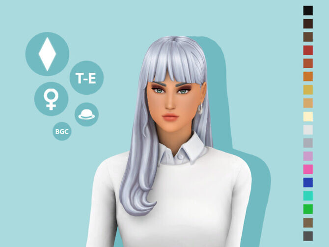 Sims 4 Lisa Hairstyle by simcelebrity00 at TSR