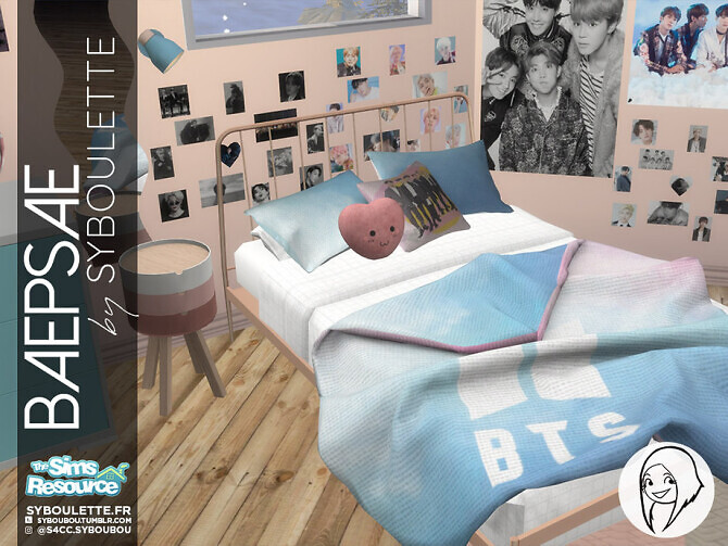 Sims 4 Baepsae set   Kpop bedroom part 1 by Syboubou at TSR