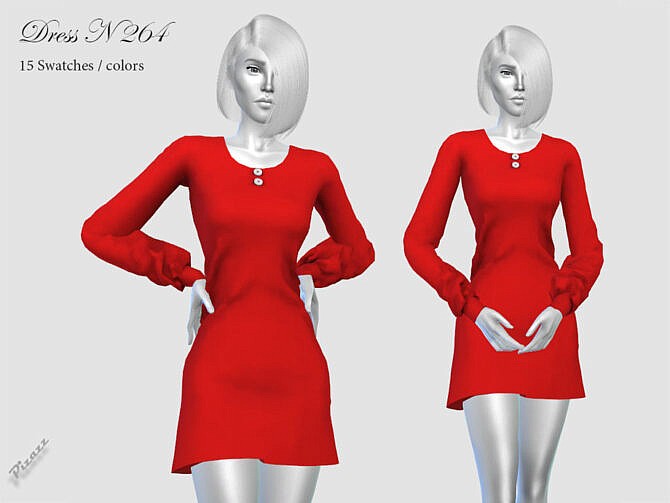 Sims 4 DRESS N 264 by pizazz at TSR