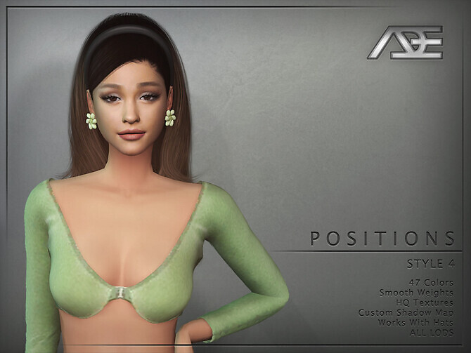 Sims 4 Positions Style 4 Hairstyle by Ade Darma at TSR