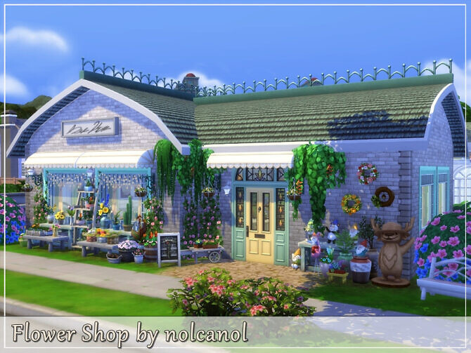 Sims 4 Flower Shop by nolcanol at TSR