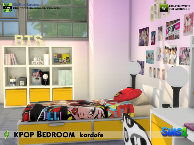 Sims 4 K pop Bedroom by kardofe at TSR