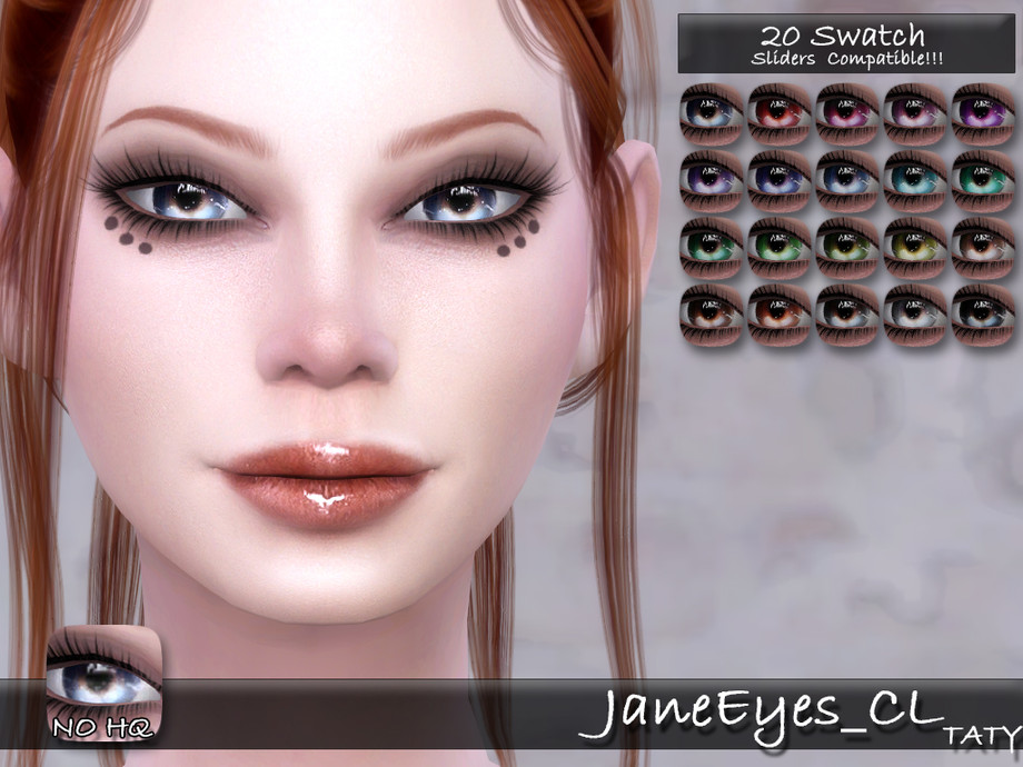 SIMS 4 Eyes Slider. Taty_nancyeyes_CL. Мод на красивые глаза симс 4.