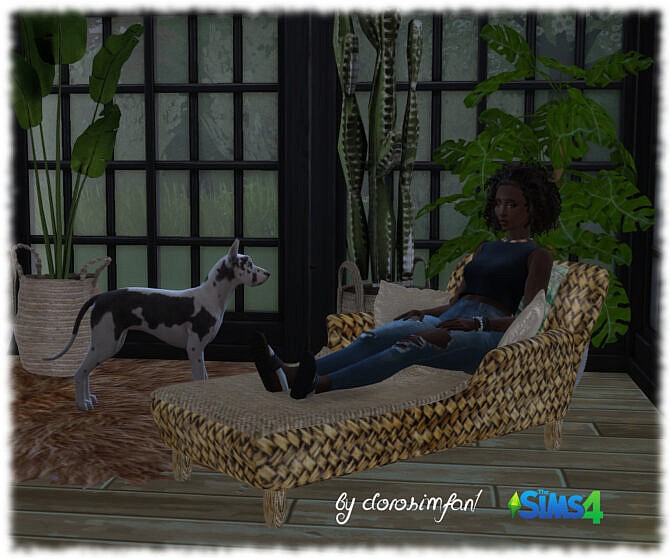 Sims 4 Garden lounger by dorosimfan1 at Sims Marktplatz