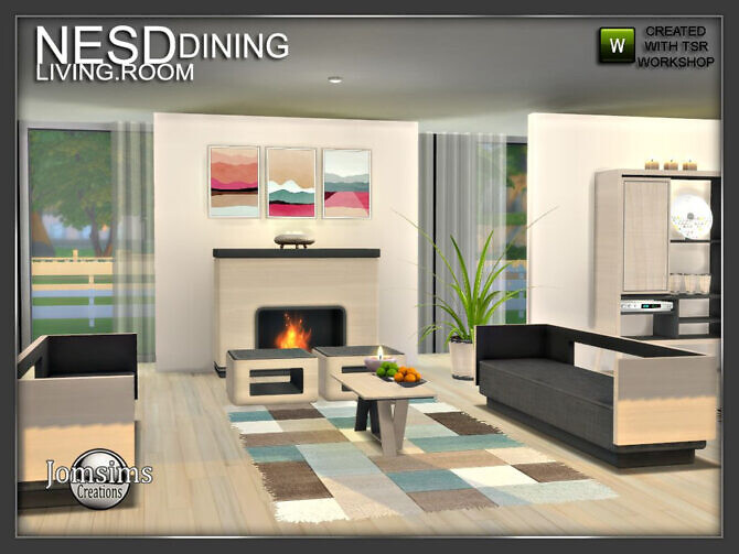 Sims 4 Nesd dining room part 2 by jomsims at TSR