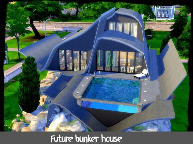 Sims 4 Future bunker house by GenkaiHaretsu at TSR