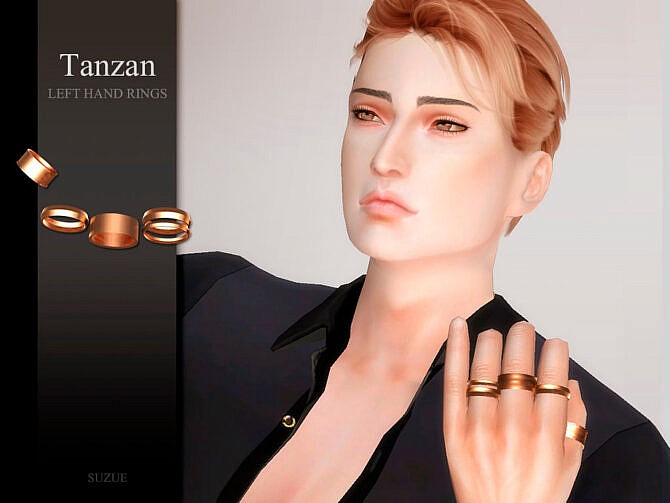 Sims 4 Tanzan Rings by Suzue at TSR