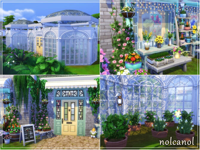 Sims 4 Flower Shop by nolcanol at TSR