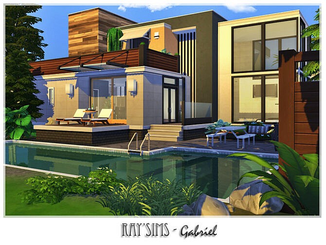 Sims 4 Gabriel house by Ray Sims at TSR