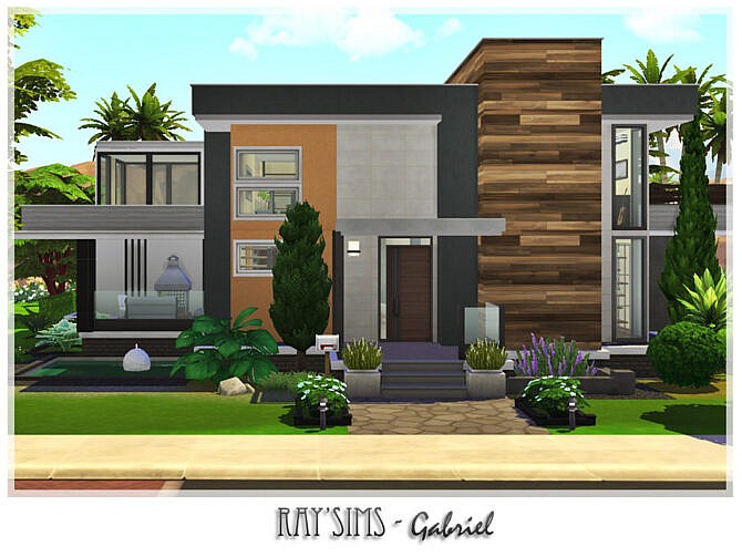 Sims 4 Gabriel house by Ray Sims at TSR