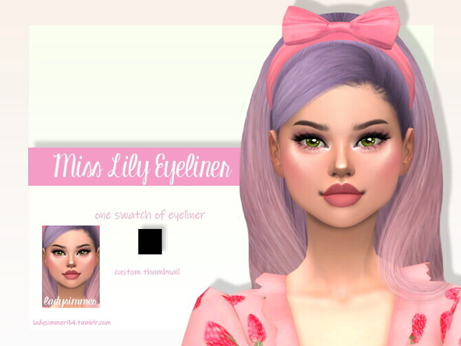 Sims 4 Miss Lily Eyeliner by LadySimmer94 at TSR