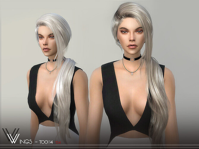 Sims 4 WINGS TO0114 hair by wingssims at TSR