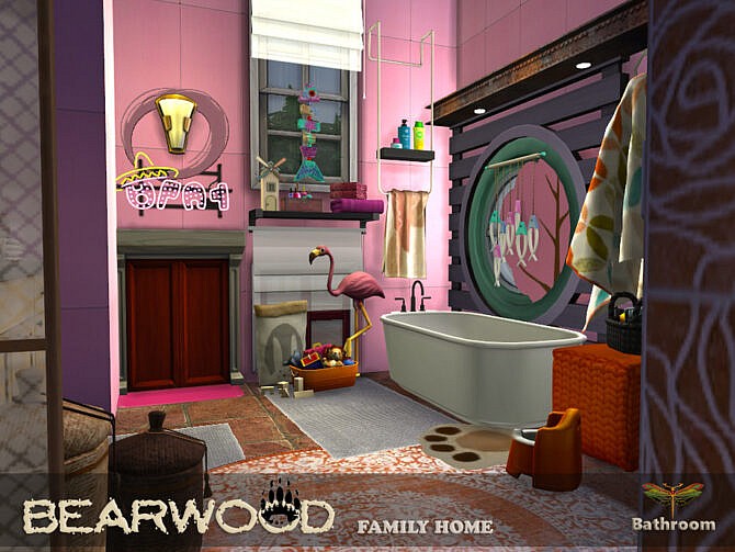 Sims 4 Bearwood Bathroom by fredbrenny at TSR
