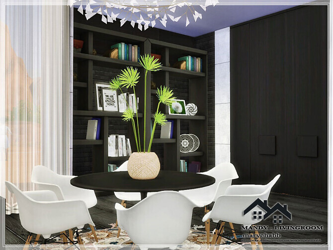 Sims 4 MANDY livingroom by marychabb at TSR