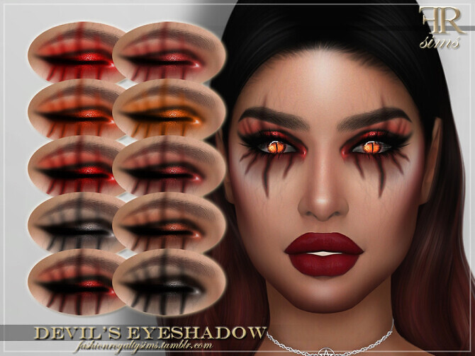 Sims 4 FRS Devils Eyeshadow by FashionRoyaltySims at TSR