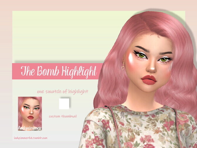 Sims 4 The Bomb Highlight by LadySimmer94 at TSR