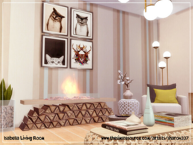 Sims 4 Isabella Living Room by sharon337 at TSR