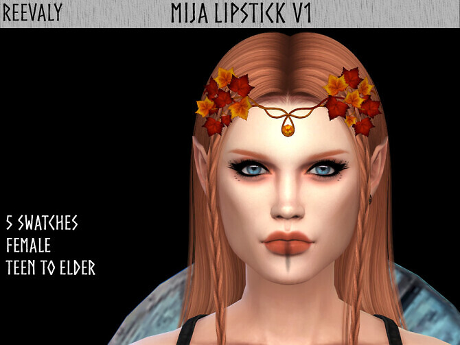 Sims 4 Mija Lipstick V1 by Reevaly at TSR