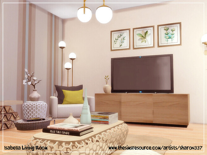 Sims 4 Isabella Living Room by sharon337 at TSR