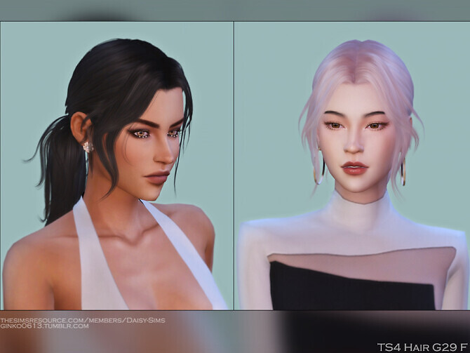 Sims 4 Female Hair G29 by DaisySims at TSR