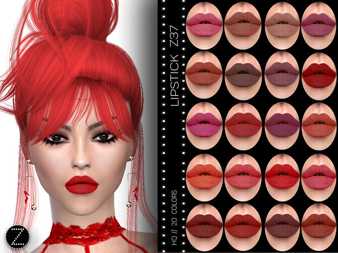 Sims 4 LIPSTICK Z37 by ZENX at TSR