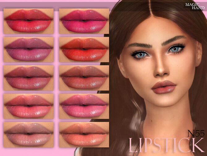Sims 4 Lipstick N55 by MagicHand at TSR