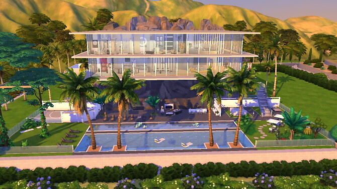 Sims 4 The Rocks villa by Bellusim at Mod The Sims