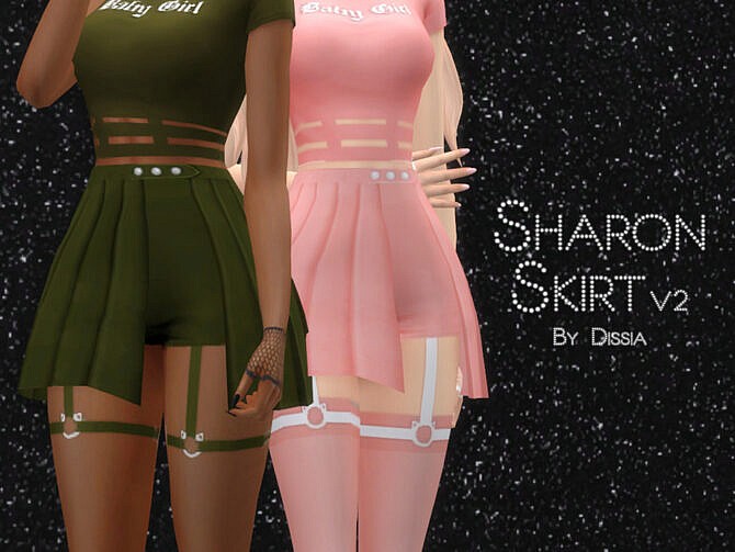 Sims 4 Sharon Skirt v2 by Dissia at TSR