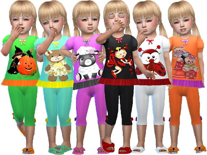 Sims 4 Bubble blouse set by TrudieOpp at TSR
