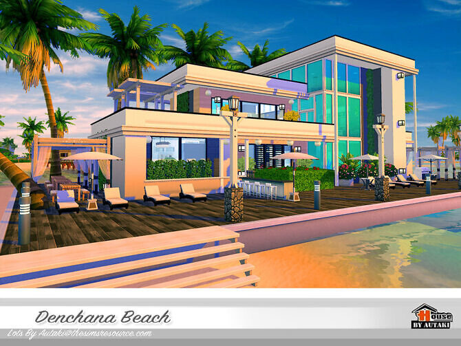 Sims 4 Denchana Beach House by autaki at TSR