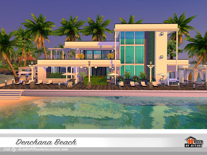 Sims 4 Denchana Beach House by autaki at TSR