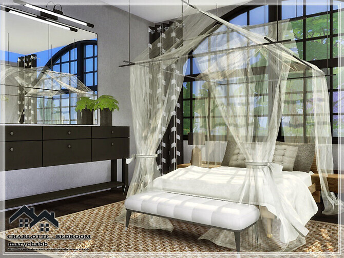 Sims 4 Charlotte Bedroom by marychabb at TSR