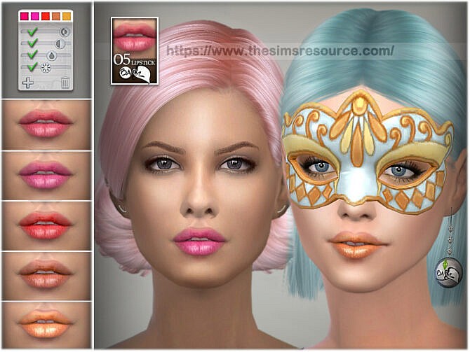 Sims 4 Lipstick 05 by BAkalia at TSR