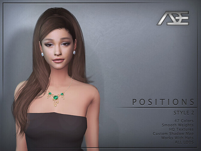 Sims 4 Positions Style 2 Hairstyle by Ade Darma at TSR