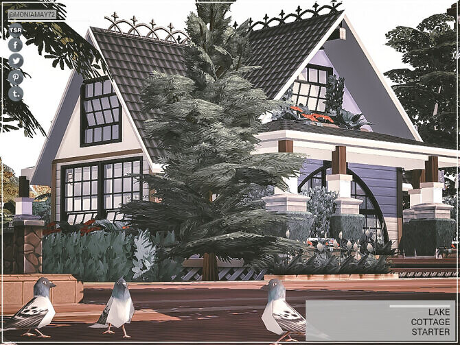 Sims 4 Lake Cottage Starter by Moniamay72 at TSR
