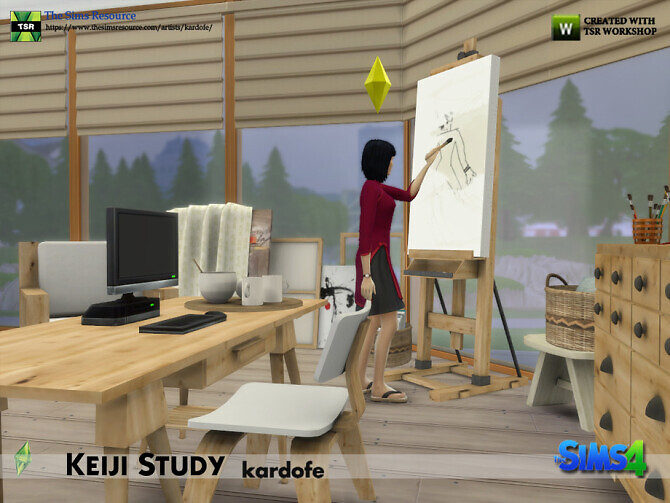 Sims 4 Keiji Study by kardofe at TSR