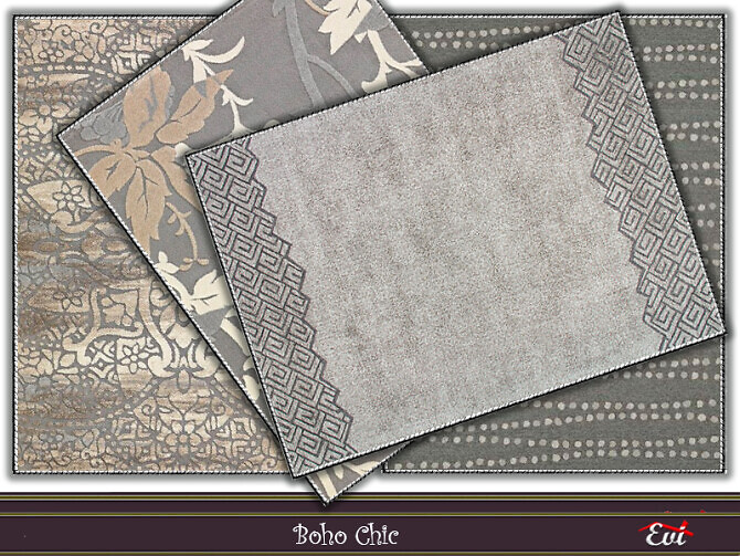 Sims 4 Boho Chic Cozy Rugs by evi at TSR