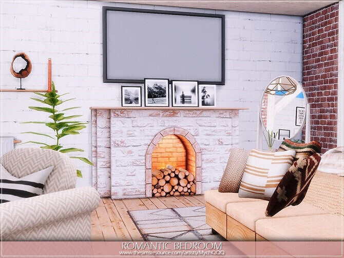 Sims 4 Romantic Bedroom by MychQQQ at TSR