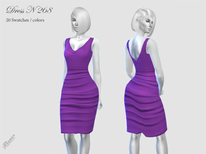 Sims 4 Above Knee Dress N 268 by pizazz at TSR