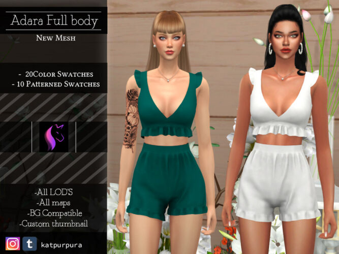 Adara Full body Sims 4 outfit