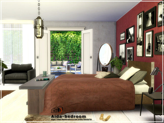 Aida bedroom Sims 4 by Danuta720