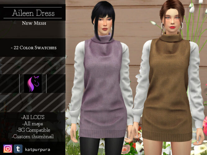 Aileen Sims 4 Dress by KaTPurpura