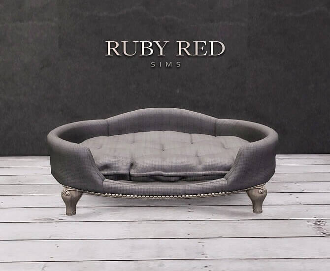 Sims 4 LORD LOU Antoinette Pet Bed Set at Ruby Red