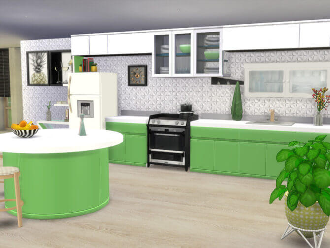 Sims 4 Apple White Kitchen Set by seimar8 at TSR