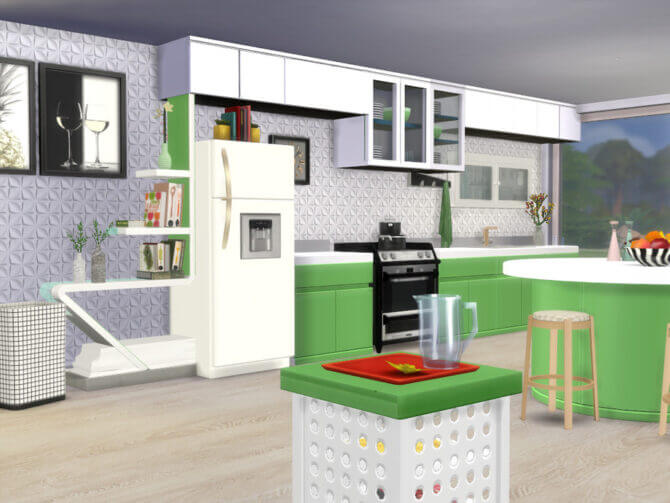 Sims 4 Apple White Kitchen Set by seimar8 at TSR