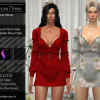 Artemisa Dress by KaTPurpura for Sims 4