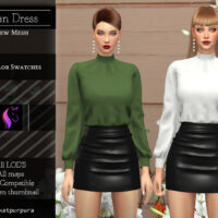 Athan Sims 4 Dress by KaTPurpura