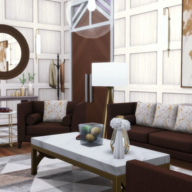 Sims 4 Baker Cosmoluxe Sofa Set at Simsational Designs