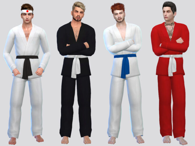 Sims 4 Basic Karate Uniform by McLayneSims at TSR
